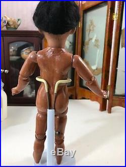 10 Rare Original Antique Black Bisque Simon & Halbig Doll DEP 1009 Gorgeous