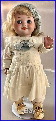 11 Antique German Bisque Head Googly Doll! Rare! Beautiful! 18009