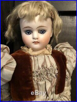 14 Rare Turned Head Belton Sonneberg Type Antique Bisque Doll Spiral Glass Etes