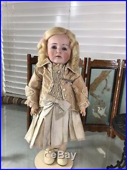 18 Very Rare! Antique German Bisque Head Doll Kestner 208 Toddler Body