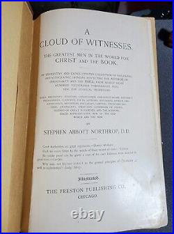 1894 Antique vintage A Cloud Of Witnesses Book Stephen Abbott Northrop RARE