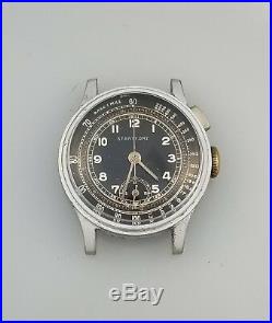 1930s VINTAGE WELSBRO ONE BUTTON CHRONOGRAPH WATCH A MICHEL 1710 RARE