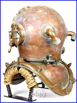 1944 Miller Dunn Us Navy Mark V Rare Antique Diving Helmet