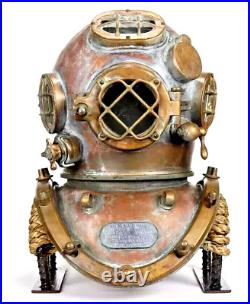 1944 Miller Dunn Us Navy Mark V Rare Antique Diving Helmet