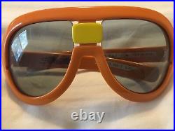 1970's Rare Vintage Orange and Yellow Silhouette Sunglasses Futura Model 563