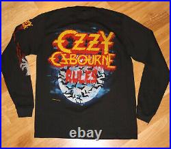 1984 OZZY OSBOURNE vtg rare concert tour t-shirt tattoo S/M 80s Black Sabbath