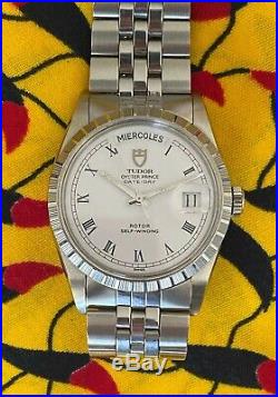 1988 Rolex Tudor Presidential Day Date 94510. Box, Tag & More Rare Buckley Dial
