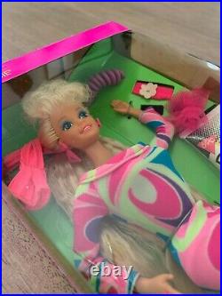 1991 RARE Vintage Totally Hair Blonde Barbie Mattel NRFB NIB