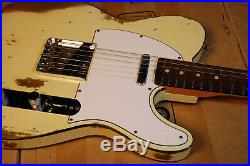 2019 Fender 1960 Telecaster Heavy Relic Aged Vintage White Black Bound Body RARE