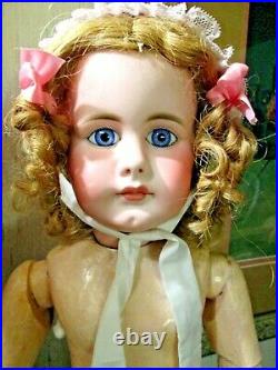 22 Rare Early Simon Halbig 949 Close Mouth P/w Eyes Early Body