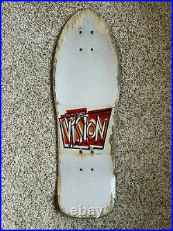 33 Years Old Vision Mark Rogowski Gator Skateboard (rare Glitter-silver Dip)