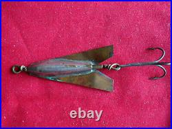 A Rare Large Vintage Hearder Of Plymouth No 6 Otter Mackeral Sea Lure