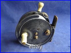 A Rare Vintage Ogdon Smith Spinax 3 1/2 Spinning Centrepin Reel