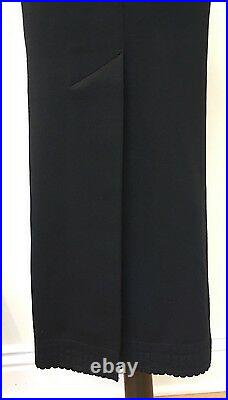 Alaia Rare Vintage Knit Halter Mid-Calf Black Dress XS
