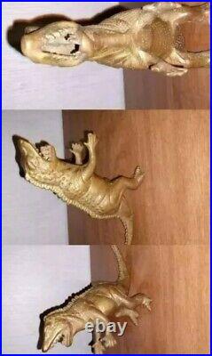 Amazing RARE Vintage Brass Godzilla Great Quality and Details
