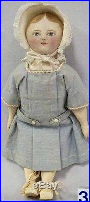 Antique 13 RARE Cloth Authentic All Orig American Maggie Bessie Doll REDUCED