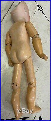 Antique 14.5 BRU BELTON 116 Closed Mouth SONNEBERG Body. FLAWLESS BISQUE. RARE