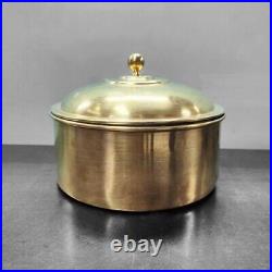 Antique Brass Roti Box / Vintage Rare Brass chapati Dabba