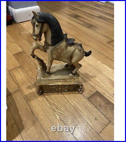 Antique Chinese Carved Vintage Rare Horse Statue