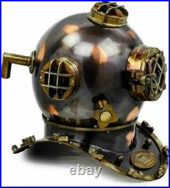 Antique Diving Helmet Vintage Anchor Marine Rare Antique Old Divers Helmet