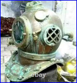 Antique Diving Helmet Vintage Anchor Marine Rare Antique Old Divers Helmet