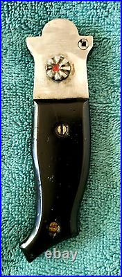 Antique Handmade Itk Folding Pocket Knife Rare Vintage Ussr Prison Free Shipping