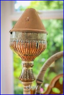 Antique Ottoman Shisha Hookha Terracotta & Metal Rare