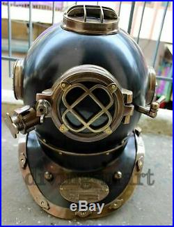 Antique Rare Diving Helmet Vintage US Navy Mark V Deep Sea Marine Divers Scub