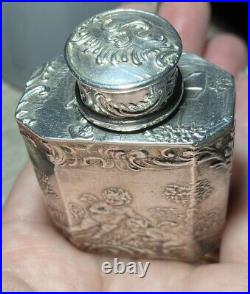 Antique Rare Silver Miniature Perfume Flask/Hallmarked/ 42g