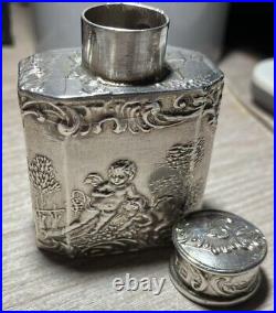 Antique Rare Silver Miniature Perfume Flask/Hallmarked/ 42g