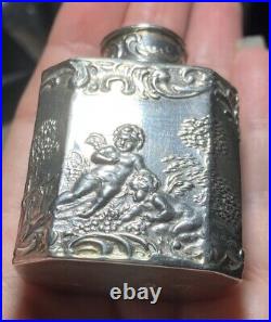 Antique Rare Silver Miniature Perfume Flask/Hallmarked/ 42g