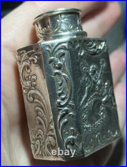 Antique Rare Silver Miniature Perfume Flask/Hallmarked/ 42g