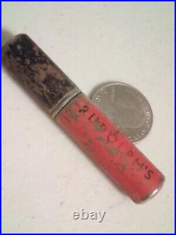 Antique Rudolph's Lipstick Lighter Vintage Extremely Rare! Red Gas Untested E34