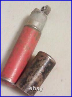 Antique Rudolph's Lipstick Lighter Vintage Extremely Rare! Red Gas Untested E34