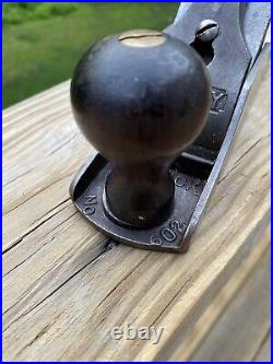 Antique Stanley Wood plane no 602 sweetheart rare vintage tool