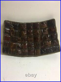 Antique Vintage Crocodile -bakalite Clutch Bag Rare