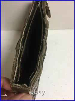 Antique Vintage Crocodile -bakalite Clutch Bag Rare