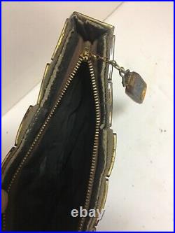 Antique Vintage Crocodile -bakalite Clutch Bag Rare