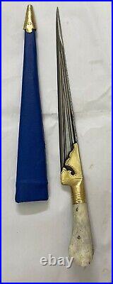 Antique Vintage DAMASCUS DAGGER Sword Barasingha Handmade Old Rare Collectible