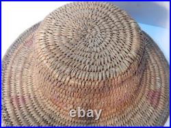Antique / Vintage Jicarilla Apache Basket Hat Museum Grade Rare Form