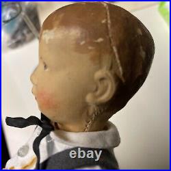 Antique Vintage Kathe Kruse Bing Rare Size 12 Boy Doll Nice Original