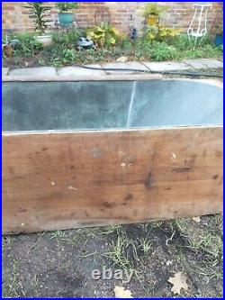 Antique Vintage Old Patina COPPER Cowboy BATHTUB Exposed Dovetails! WOW! RARE