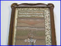 Antique Vintage Old Relic Manuscript Page Painting Original Portrait Iconic Rare