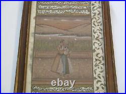 Antique Vintage Old Relic Manuscript Page Painting Original Portrait Iconic Rare