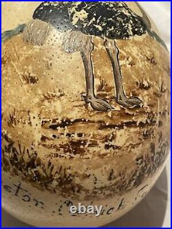 Antique Vintage RARE Cawston Ostrich Farm Painted Egg? Collector Item