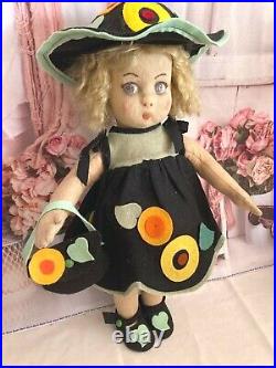 Antique Vintage RARE Gre Poir'Lenci' Style17 Felt Doll C1927-1930