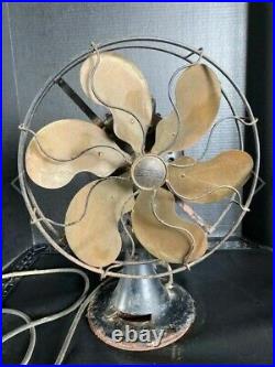 Antique Vintage Rare Emerson Type 27666 Brass 6 Blade Electric Fan Make Offers