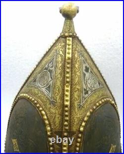 Antique Vintage Rare Turkish Ottoman Warrior Helmet & Mask All Side Chain Mail