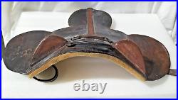 Antique Vintage Saddle Rare Childs Saddle Scarce Leather Features -collectors AF