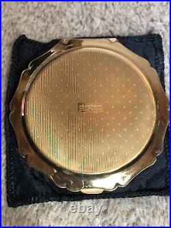 Antique Vintage Stratton Compact With Wedgewood Top All Original RARE